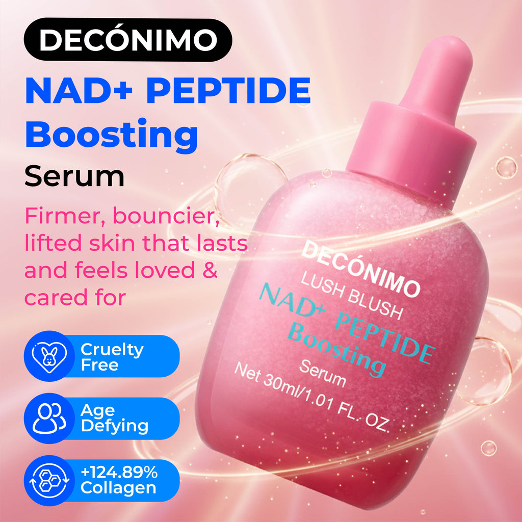 NAD+ Peptide Boosting Serum with 5 Ceramides & Vegan Collagen | Hydrating Face Serum with Hyaluronic Acid, Niacinamide & Peptides | Daily Moisturizer for Smoother, Firmer-Looking Skin | 30 mL / 1.01 fl oz