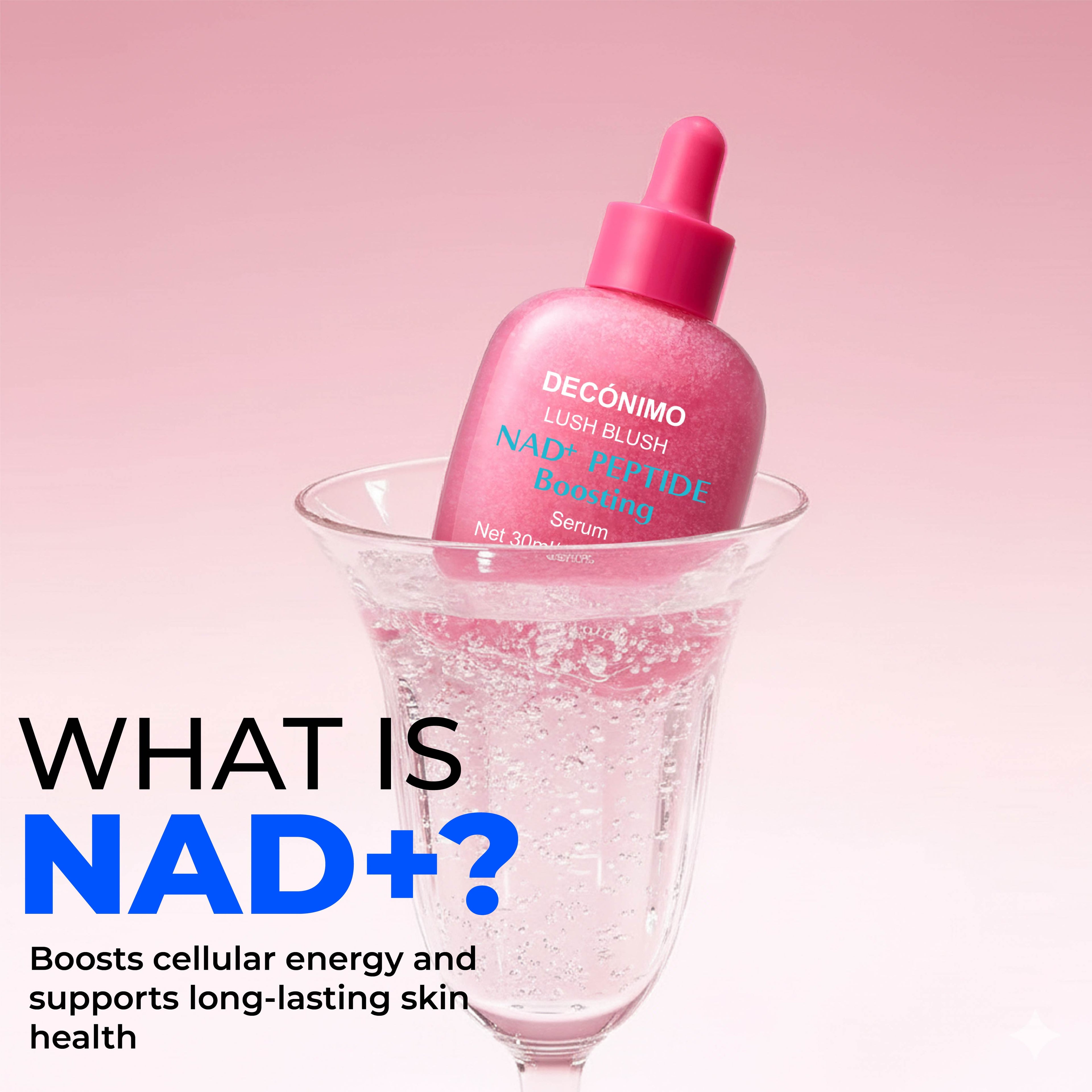 NAD+ Peptide Boosting Serum with 5 Ceramides & Vegan Collagen | Hydrating Face Serum with Hyaluronic Acid, Niacinamide & Peptides | Daily Moisturizer for Smoother, Firmer-Looking Skin | 30 mL / 1.01 fl oz