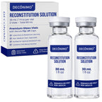 Reconstitution Solution – 2 Pack (30 mL Each) | Deionized Water with 0.9% Benzyl Alcohol | Premium Glass Vials with Secure Flip-Off Caps | Clear and Consistent Formula